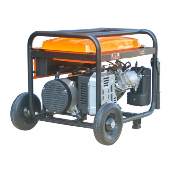Mobile gasoline generator with 10 kW output