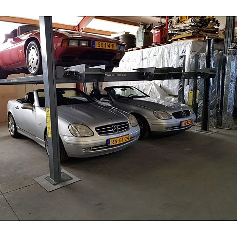 Четырёхстоечный парковочный подъёмник на 4 автомобиля