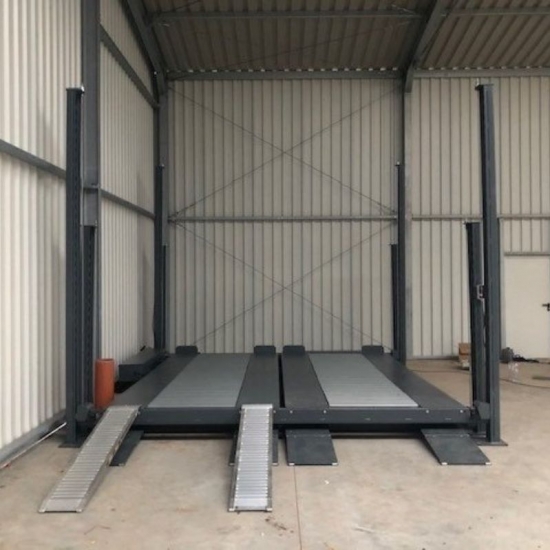 Four post six car parking lift