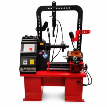 Rim straightening and turning machine with 3 cylinders and frame, MX-60