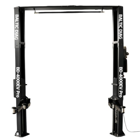 Dviejų kolonų asimetrinis keltuvas BD-4000EV Pro, 3+3 letenos elektromobilių kėlimui