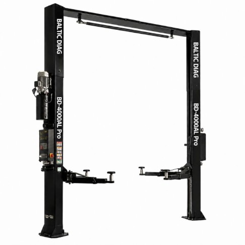 Двухколонный асимметричный подъемник, 2+3 когтя, BD-4000AL Pro