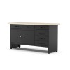 Professional workbench with 30 mm wooden top, 1600 x 600 x 850 mm