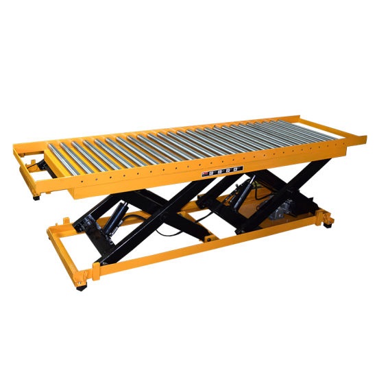 Electro-hydraulic lifting table with rollers 1-2t