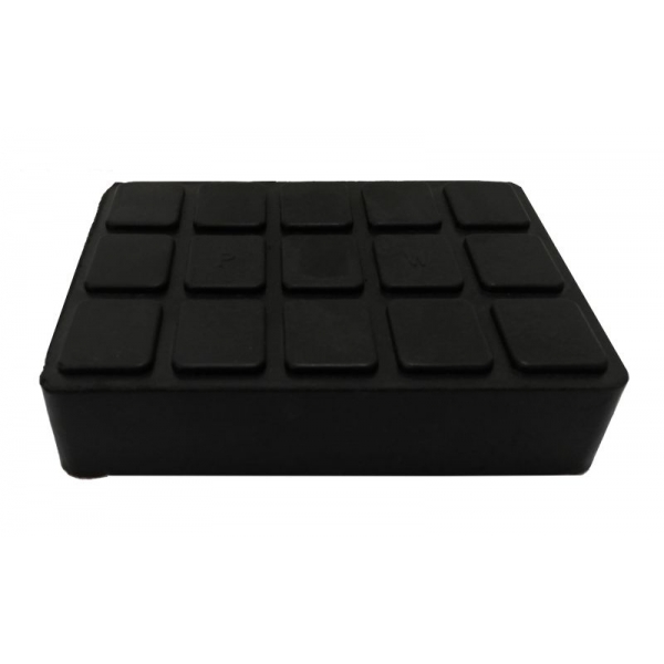 Резиновая подъемная площадка 110 x 110 x 25 мм.