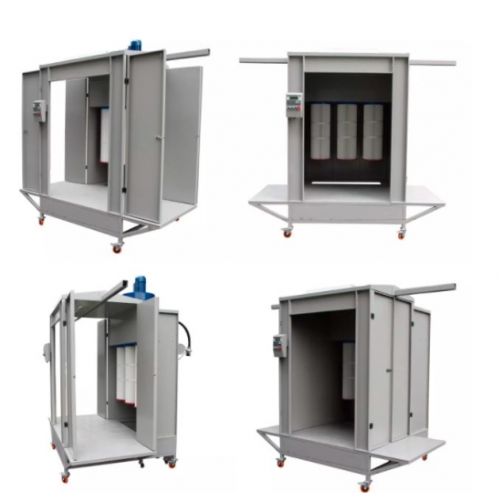 Dual-purpose powder coating booth COLO-S-2152