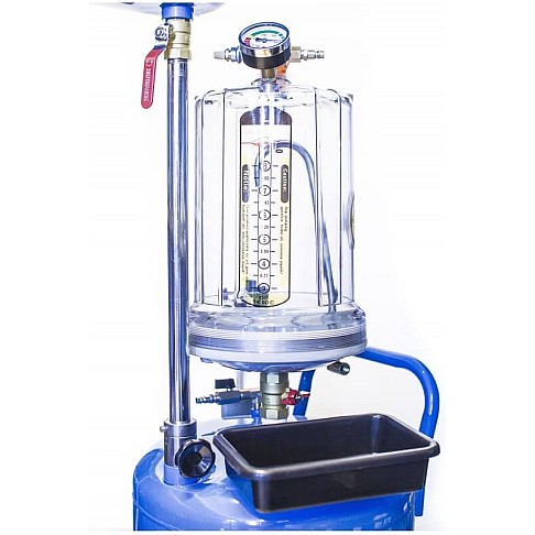 Pneumatic waste oil collection tank with plastic reservoir Castex 80 liters