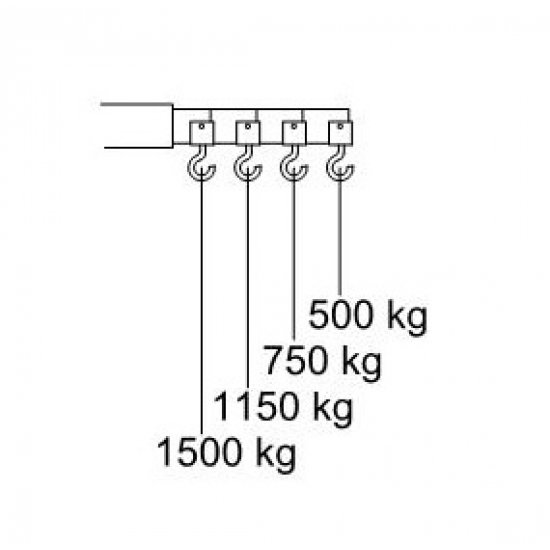 Hydraulic crane CC 15P, 1500 kg