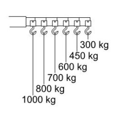 Hydraulic crane CC10, 1000 kg