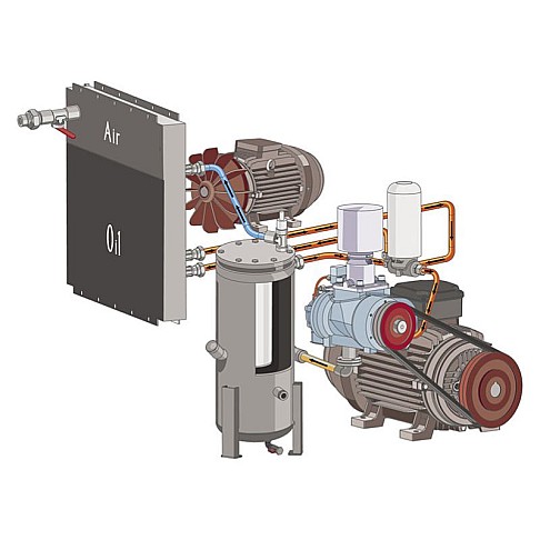 Screw air compressor with frequency control 45 kW Comprag