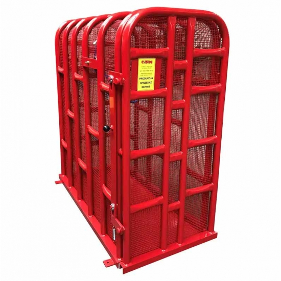 Protective tire inflation cage for truck, agricultural machinery, and trailer tires Coton