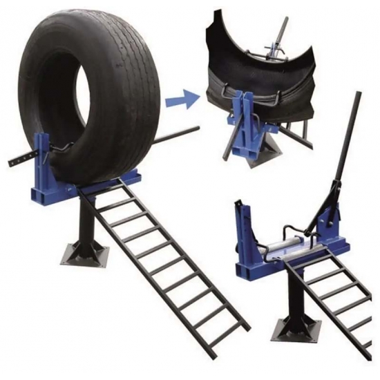 Truck tire spreader equipment