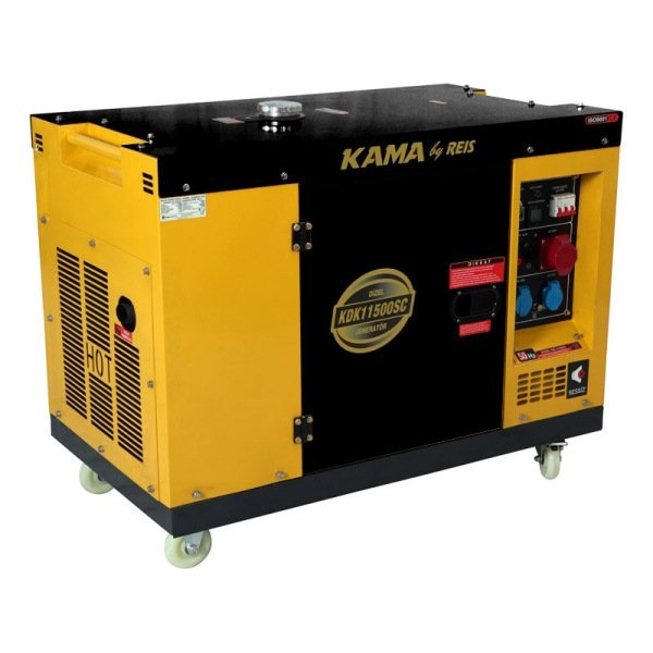 Mobile diesel generator KAMA by REIS KDK11500SC3, 8 kW