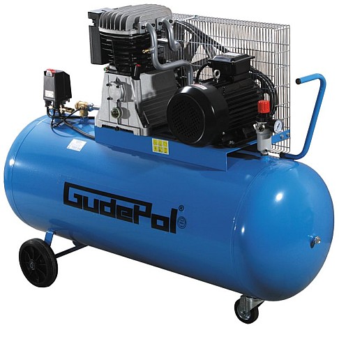 Piston air compressor 270L, 830 L/min, 10 bar GudePol GD