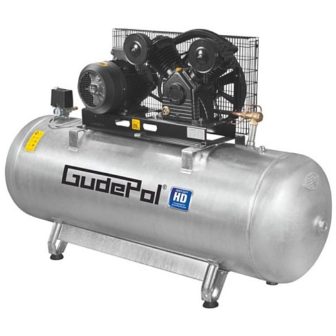 Piston air compressor 500L, 1200 L/min, 10 bar GudePol HD