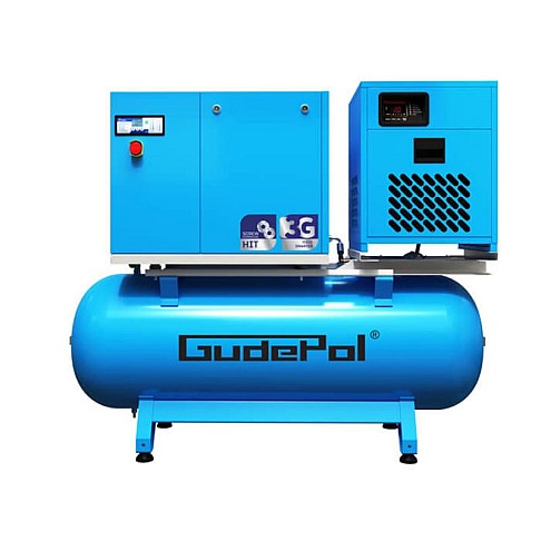 Screw air compressor 500 l, 750 l/min, 10 bar GudePol HIT-3G