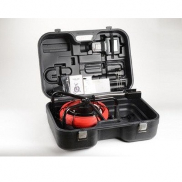 Pipe inspection endoscope with 30 m probe and IP68 camera polar videoscope
