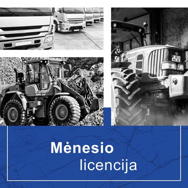 Commercial + agricultural + construction transport database Jaltest CV + AGV + OHW - for a month