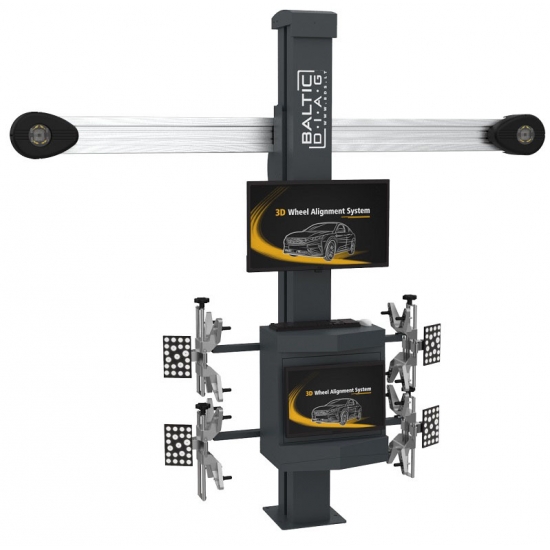 Wheel alignment stand with two screens BD-757DS