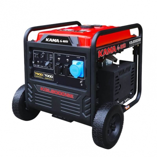 Benzininis inverterinis generatorius KAMA KGL8000ISE 7,5 kW