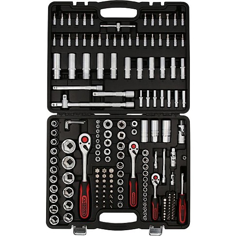Tool set KS Tools, 179 pcs. 1/4 ”; 3/8 ”; 1/2 ”6 point heads.