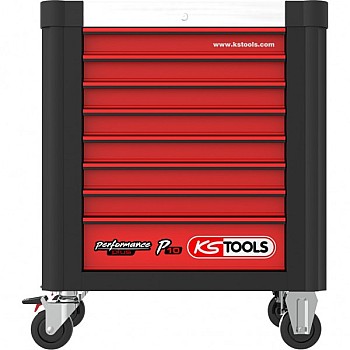 Комплект инструментальной тележки Performanceplus P10 с 366 инструментами, 6 ящиков KS Tools