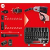 Набор мощных торцевых ударных головок 1/2", 40 предметов KS Tools