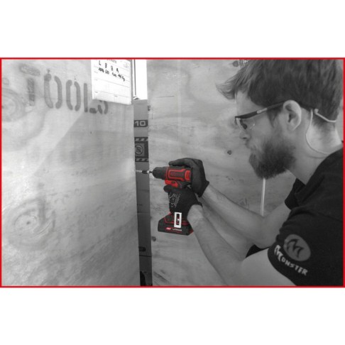 Аккумуляторный дрель-шуруповерт, набор из 4 предметов eMONSTER KS Tools