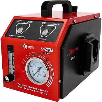 Smoke generator with 2 Ah batteries, 36 pcs KS Tools