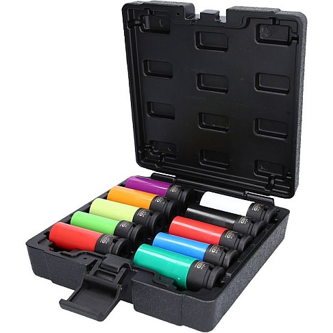 1/2" impact socket set for special aluminium rims, 10 pcs KS Tools