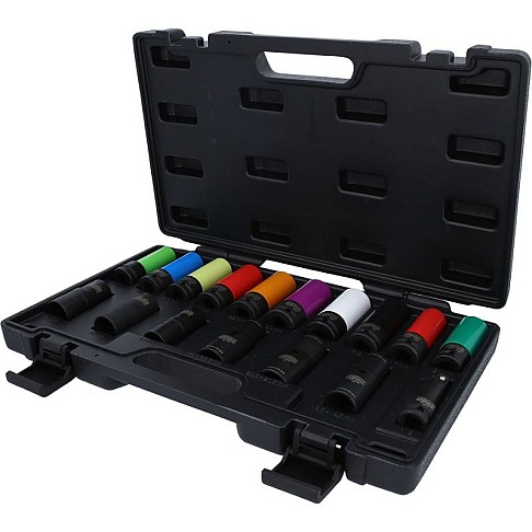 Набор специальных торцевых головок 1/2" для колесных болтов, 17 предметов MASTER KS Tools