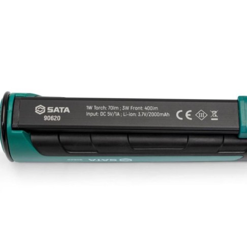 Flexible COB LED work light (3+1 W), rechargeable