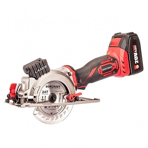 Cordless circular saw with laser 115 mm, 20V Li-ion