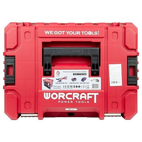 Cordless angle grinder 125 mm, 20V Worcraft