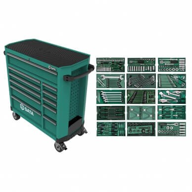 Tool cabinet with tools PRO 11 drawers, 300 pcs.