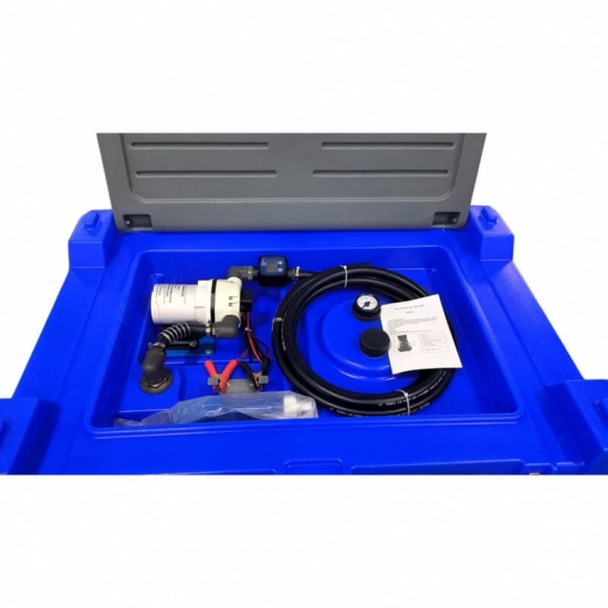 Mobili AdBlue talpykla 440L (plastikinė) su 12V ACAD40 pompa, automatiniu pistoletu ir filtru