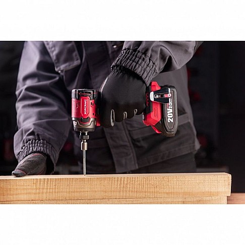 Akumuliatorinis smūginis suktuvas 1/4" HEX, 20V Li-ion