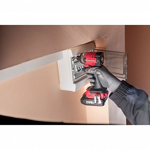 Akumuliatorinis smūginis suktuvas 1/4" HEX, 20V Li-ion