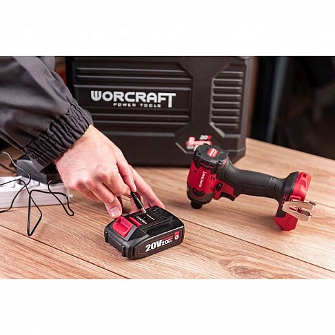 Akumuliatorinis smūginis suktuvas 1/4" HEX, 20V Li-ion