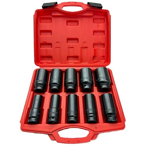 Deep impact socket set 3/4" 19–41 mm, 10 pcs