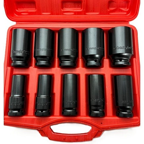 Deep impact socket set 3/4" 19–41 mm, 10 pcs