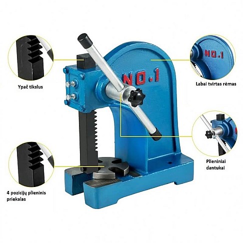 Mechanical axial press 1000 kg