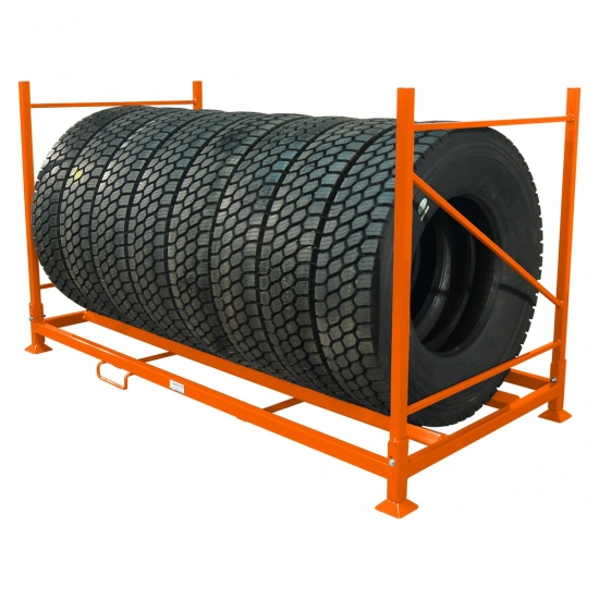 Truck and bus tyres folding rack