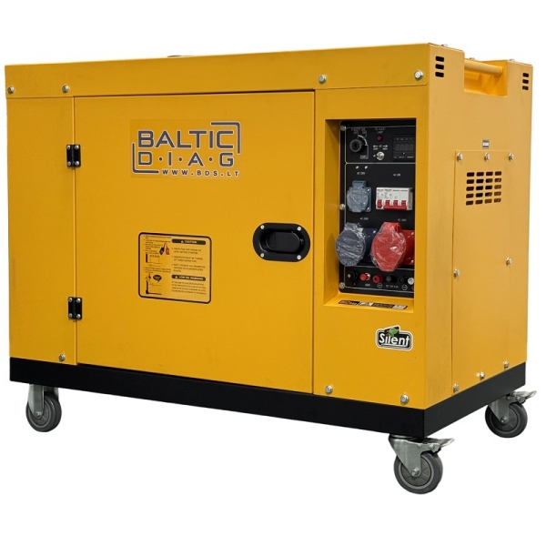 Mobile diesel generator BD12500SE, 9.5 kW