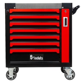 Tool trolley with 7 drawers, pull-uut panel and 258 pcs Tools Redats