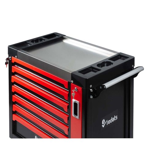 Тележка для инструментов с 7 ящиками и выдвижной стенкой Redats