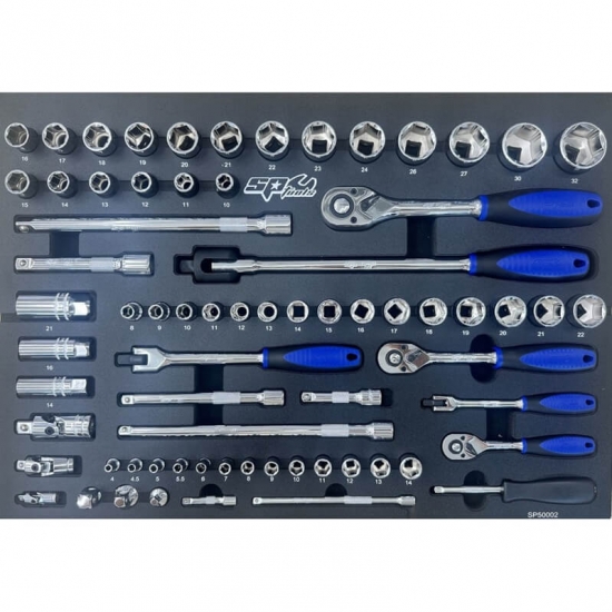 Tool trolley with 9 drawers and 214 tools TOOLKIT TECH Series