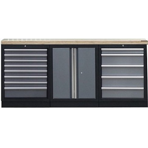 Trijų dalių dirbtuvių darbastalio komplektas SPtools