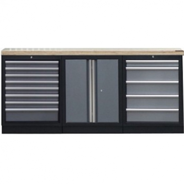 Three-piece workshop workbench set SPtools