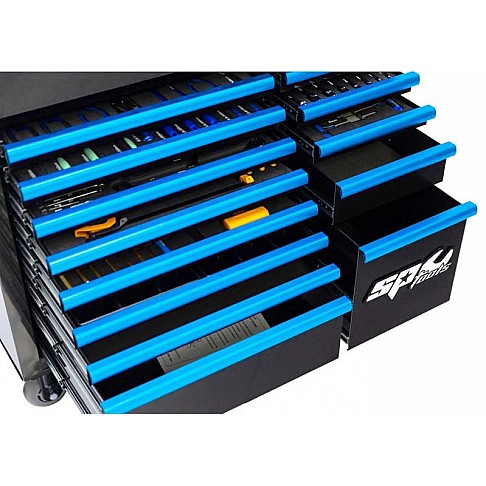 Тележка для инструментов с 14 ящиками SPtools серии Custom